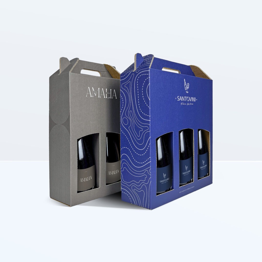 printed cardboard bottle carrier